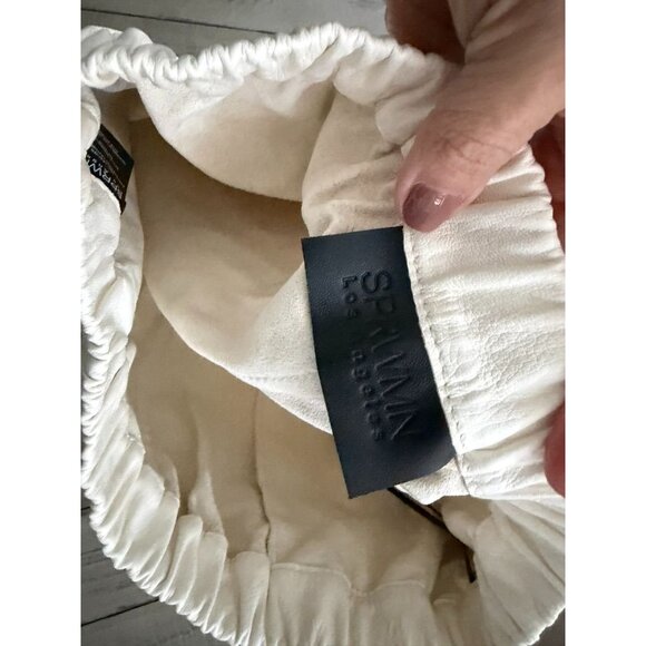 SPRWMN White Leather Slip Shorts XS - Picture 6 of 6